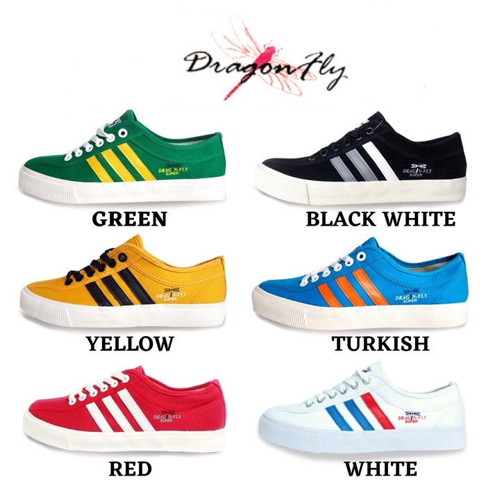 PROMO Sepatu DRAGONFLY CAPUNG FALCON DRAGON FLY Sneakers Kanvas Kasual Pria