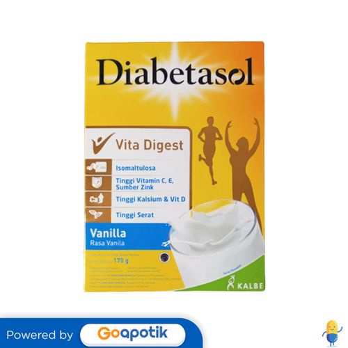

DIABETASOL VITA DIGEST RASA VANILA 170 GRAM BOX