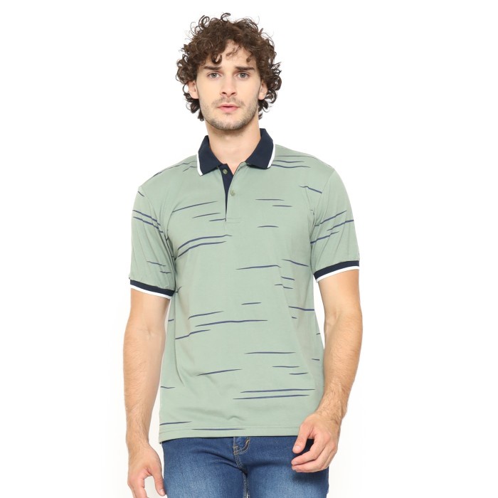 POSHBOY Polo Shirt Full Print - Kaos Kerah Pria Lengan Pendek Motif