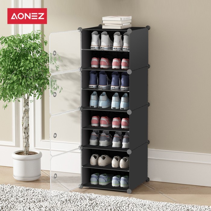 Terlaris Aonez Lemari Sepatu 8 Lapis, Lemari Sepatu Plastik,Lemari Sepatu