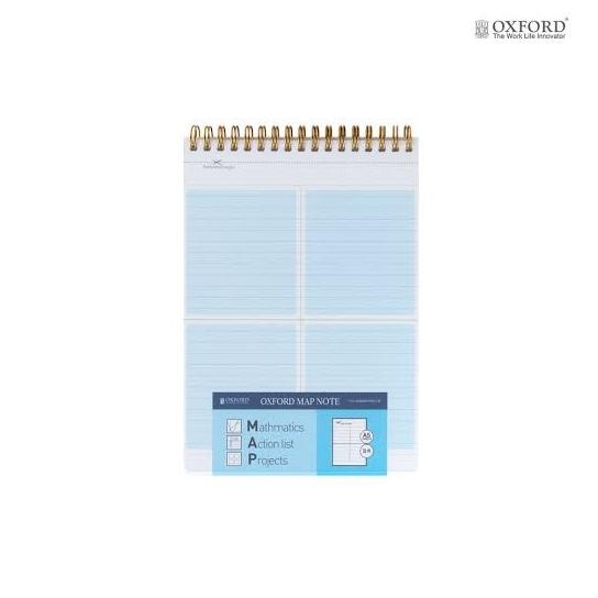 

BARANG TERBARU !!! OXFORD MAP SPIRAL RING NOTEBOOK NOTEPAD BUKU NOTES JILID KAWAT A5 120 - TERLARIS