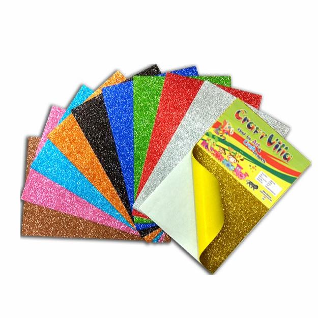 

BARANG TERBARU !!! GLITTER EVA FOAM ART STICKER PAPELGOMA STIKER BUSA ATI KILAP LEM - TERLARIS