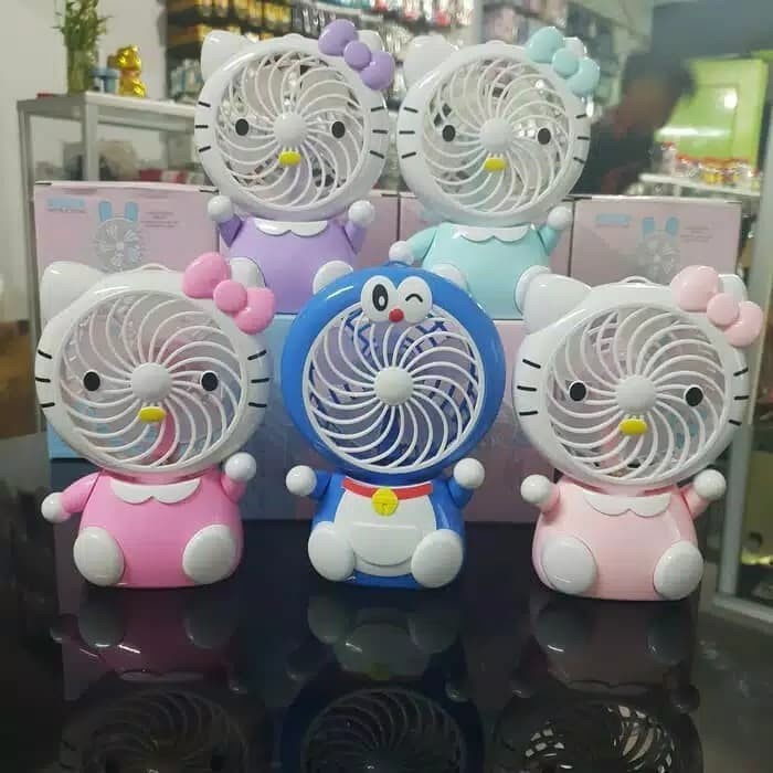 BAYAR DITEMPAT Kipas Angin Duduk Karakter Portable /KIPAS ANGIN MINI/KIPAS ANGIN PORTABLE/KIPAS