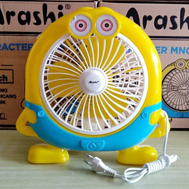 BISA COD kipas angin listrik karakter welhome 10 in kipas angin mini fan kartun /KIPAS ANGIN