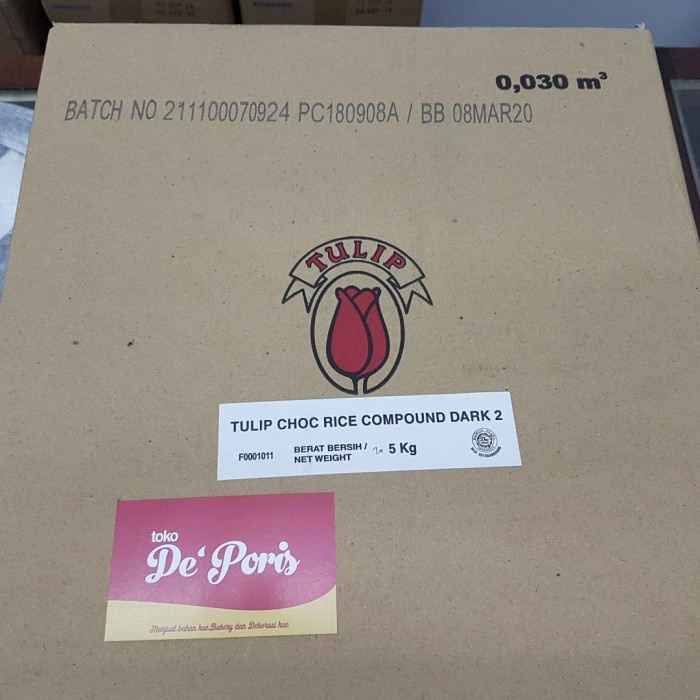 

Meses Tulip / Meses Coklat Tulip 2x5kg