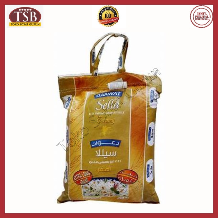 

daawat basmati rice / beras basmati 5kg creamy sella
