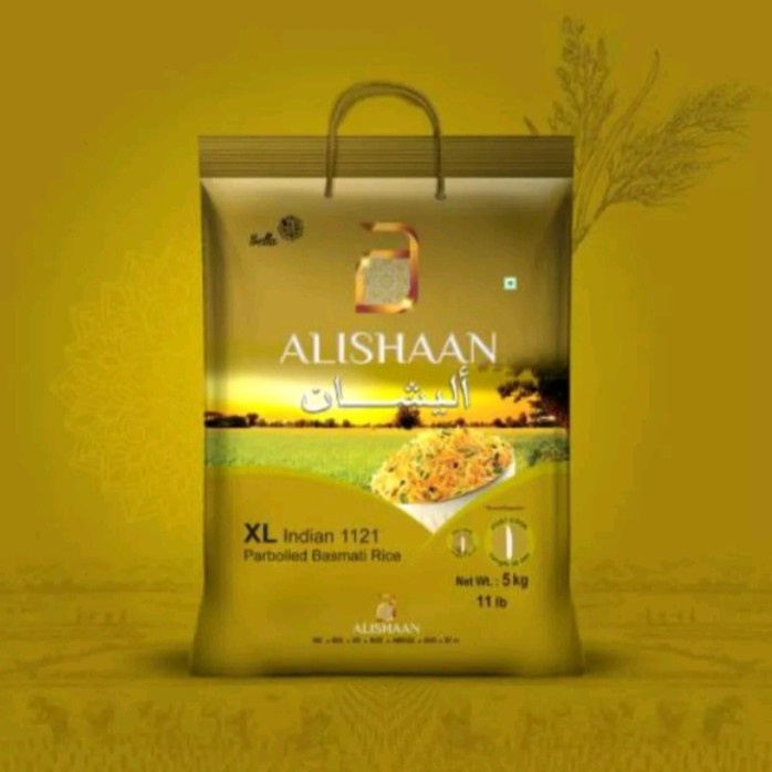 

Beras Basmati Alishaan - Kemasan asli 5 kg