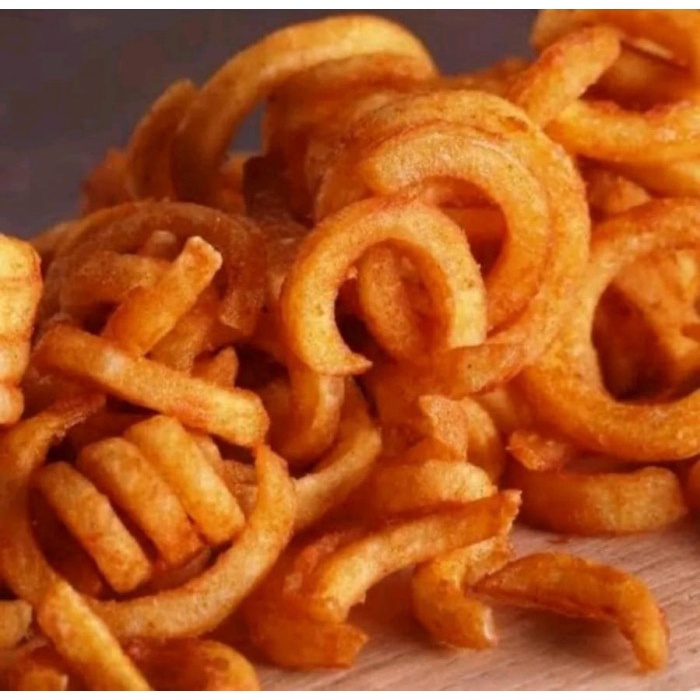 

Premium Curly Potato Fries 1 kg Kentang Curly