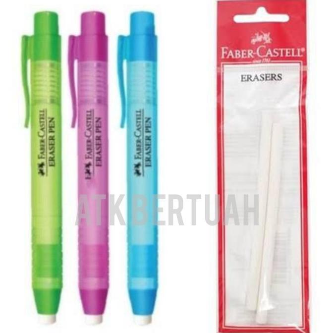 

BARANG TERBARU !!! FABER CASTELL ERASER PEN PENGHAPUS PENSIL BENTUK PEN CETEK - TERLARIS