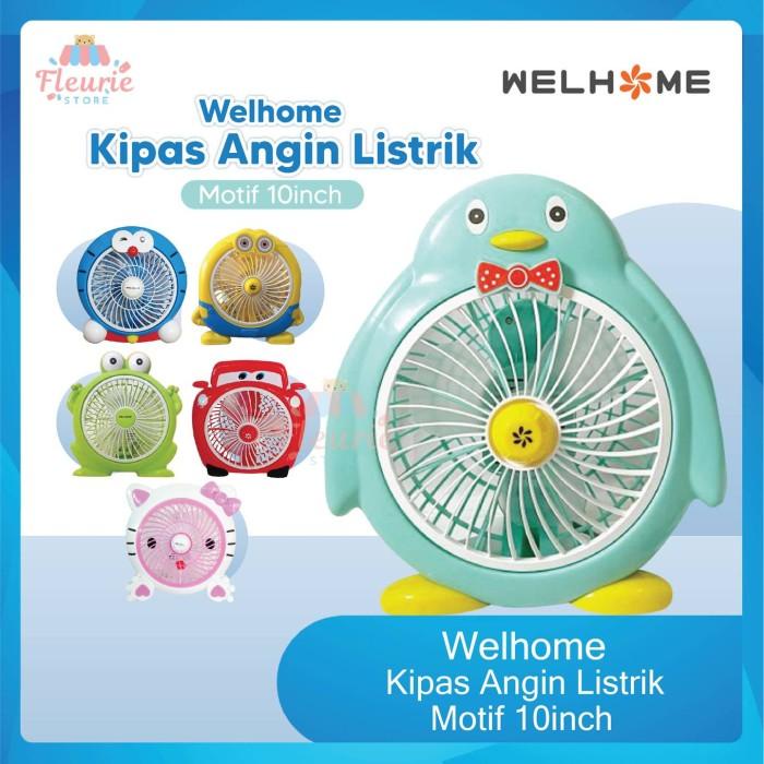 Kipas Angin Listrik Karakter Welhome - Kipas Portable Lucu - Minion