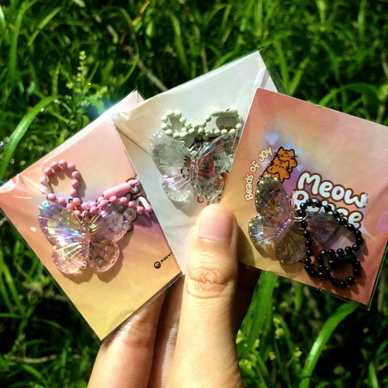 

Butterfly Gantungan Card Holder/ Phone Strap