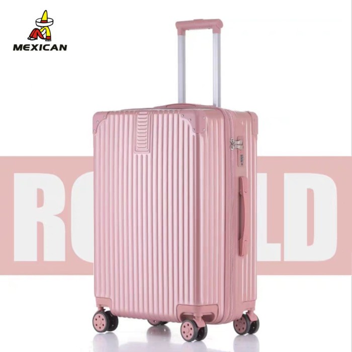 MEXICAN A916 ABS+PC SIZE 24/22/20 inch Koper Tas Travel IMPORT 100 %