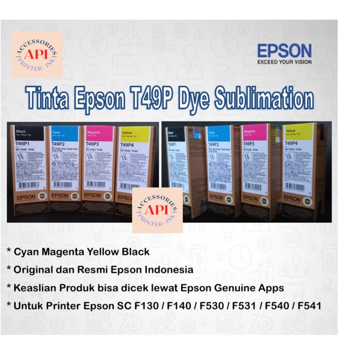 

TINTA EPSON T49P DYE-SUBLIMATION TEXTILE SC-F130 F140 F530 F540