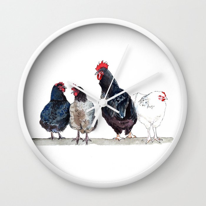 Jam Dinding Pasukan Ayam