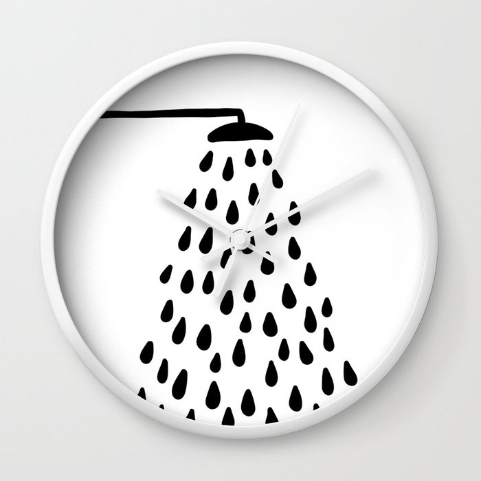 Mandi di kamar mandi Jam Dinding