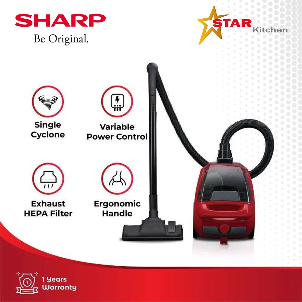 Sharp Vacuum Cleaner EC-NS18-RD Red 450 Watt