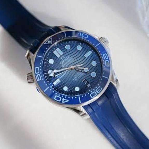 (BK) OMEGA SEAMASTER GRADIENT SUMMER BLUE 75TH ANNIVERSARY ORIGINAL