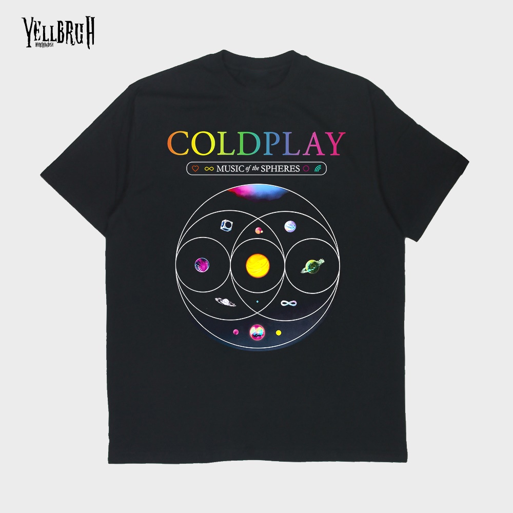 Yellbruh Tshirt Coldplay Music Of The Spheres World Tour Baju Kaos