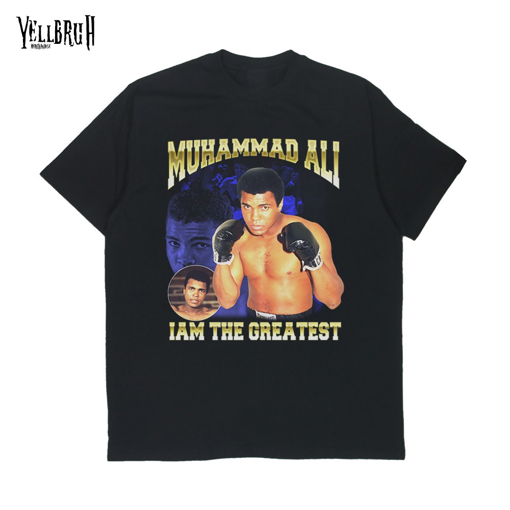 Yellbruh Kaos Baju Vintage Murah Tshirt Idol Muhammad Ali Bootleg Raptee Baju Kaos