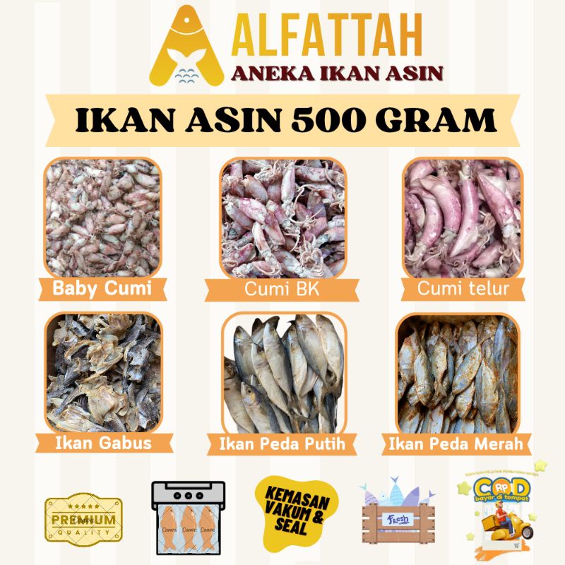 

(COD) IKAN ASIN 500 GRAM / IKAN ASIN / IKAN MURAH / IKAN KERING / ANEKA IKAN