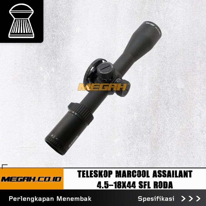Promo Teleskop Marcool Assailant 4.5-18X44 Sfl Roda (Tc525) Terbaru