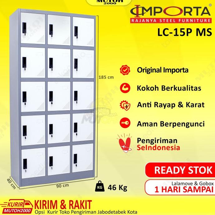 

Importa Lc-15P Bt Ms Loker Besi 15 Pintu Locker 15 Pintu Full Plat Berkualitas