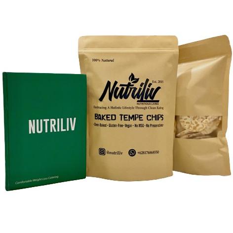 

3 Bungkus Nutriliv Baked Tempe Chips Keripik Tempe Panggang Oven