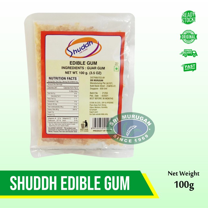 

cusss order] SHUDDH EDIBLE GUM 100 GM