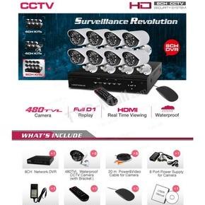 

AKASHMARKET !!! CCTV 8 CHANNEL NORDIC EQUIP PAKET - TERLARIS !