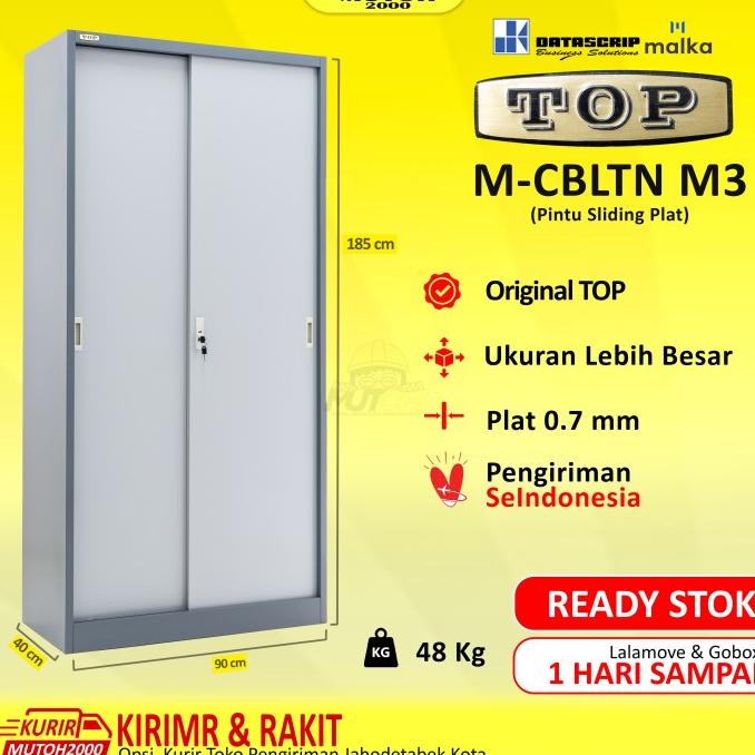 

New Top Cbltn M3 By Datascrip Lemari Arsip Besi Pintu Sliding Plat Stok Terbatas