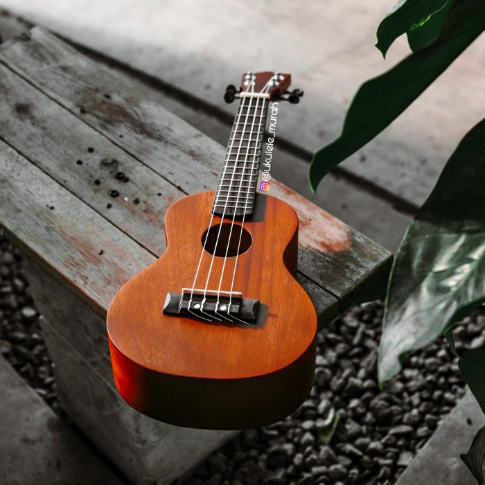 Ukulele - Original Ukulele Handmade Coklat Tua Fullset Elektrik