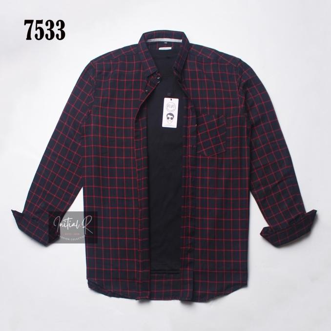 Wajikclothes Kemeja Flanel Lengan Panjang Kemeja Pria Jumbo Flanel Jumbo Xxl Xxxl Original