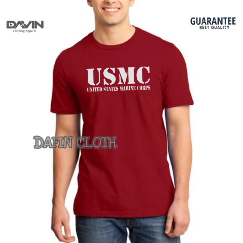 Kaos Pria Baju Tshirt USMC United States Marine