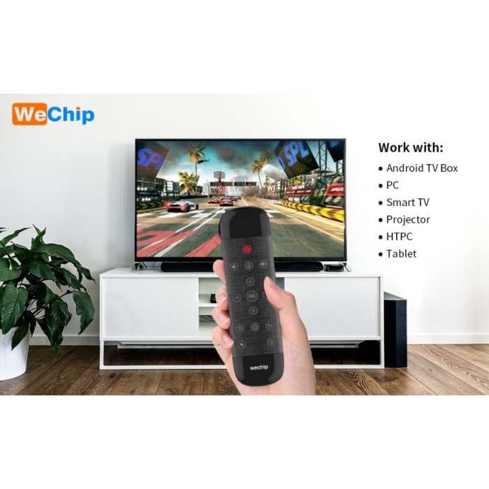 WECHIP W2 PRO AIR MOUSE VOICE REMOTE CONTROL WIRELES KEYBOARD GYROSCOP ORIGINAL