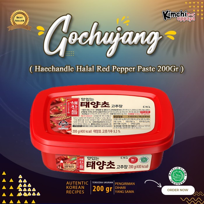 

Promo Haechandle Gochujang Halal Saus Korean Red Pepper Paste 200Gr Terbaru