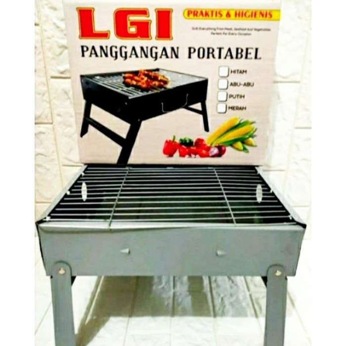 Sale Alat Pemanggang Portable LGI / Panggangan Portable Bisa Lipat /GRILL PEN/BAKARAN SATE/MULTI