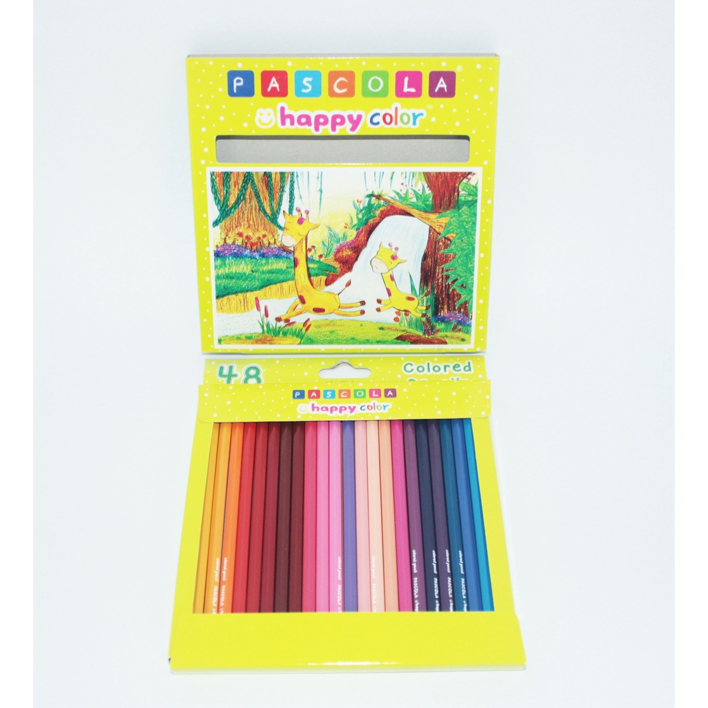 

Color Pencil / Pensil Warna Pascola Happy Color Long Isi 48 Warna