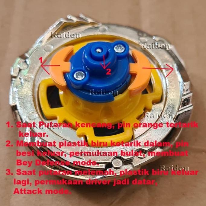 Beyblade Gasing Whisker S (Ori) - Jin - Nado Infinity