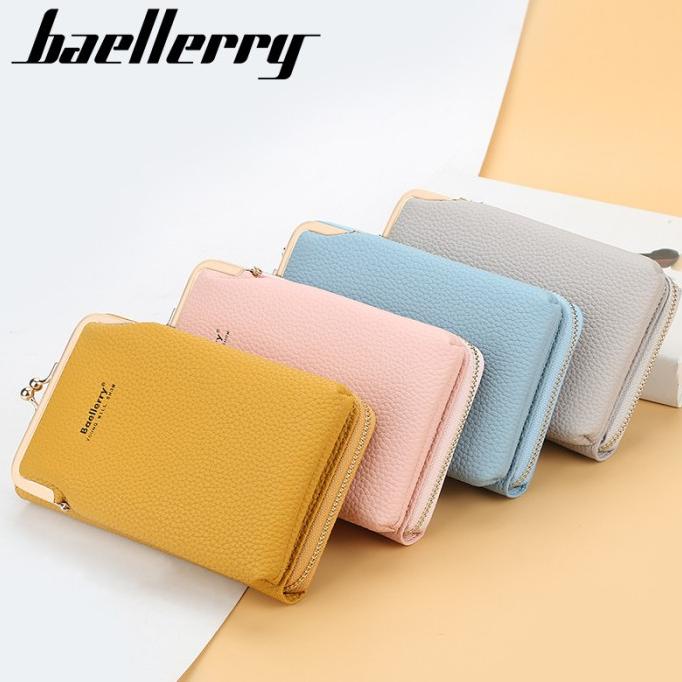 New Tas Selempang Kulit Wanita Dompet Cewek Multifungsi Baellerry N8601 Terbaik