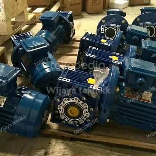 Worm Gear Motor Nmrv 050 Set Dinamo 0.5 Hp 1/2 Hp 0,37 Kw Nmrv 050
