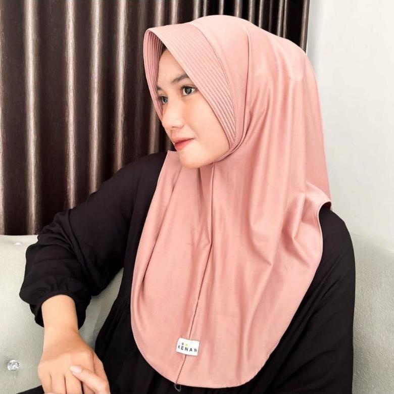 Baru KENAN HIJAB - HIJAB BERGO DZEVADA INSTAN MATT JERSEY kenan ~