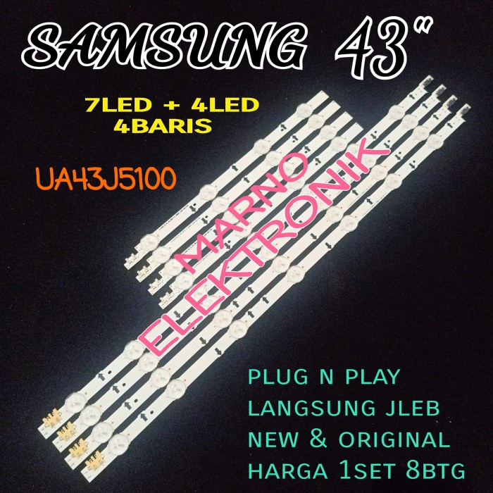 [Ori] Lampu Bl Backlight Led Tv Samsung Ua43J5100Ak Ua 43J5100 Ak Ua43J5100 Bisa Sameday