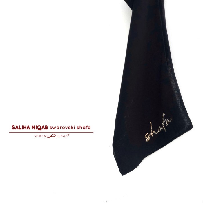 [Original] Saliha Niqob Swarov Shafa - Shafa Jilbab - Cadar Tali Karet Premium Berkualitas