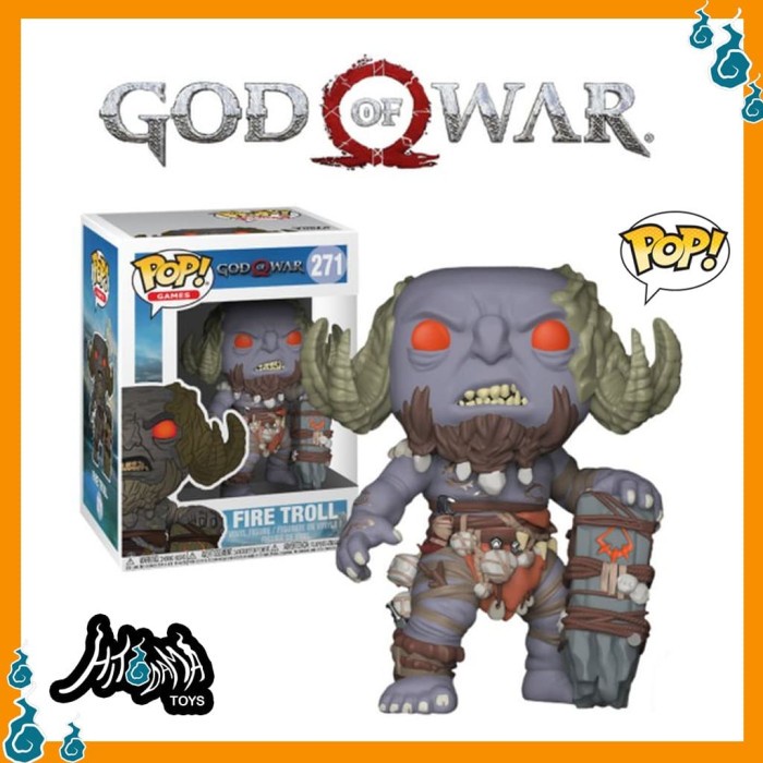 ✅Baru God Of War 2018 Ps4 - Fire Troll #271 - Funko Pop! Figure Funkopop Diskon