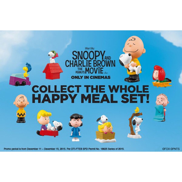 ✅Baru The Peanuts- Snoopy Happy Meal Mcdonald’S Toys Pert Set Isi 10 Pcs. Bisa Sameday