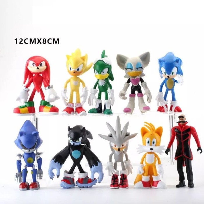 ✅Baru Mainan Sonic Action Figure Sonuc Set 5 Besar Terbaru