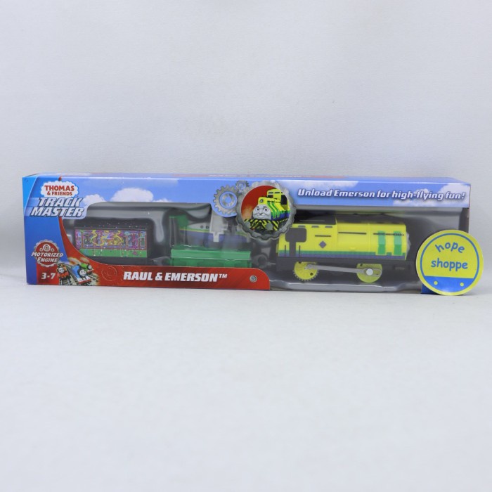 ✅COD Thomas And Friends Track Master Raul And Emerson Motorized Action Ori Diskon