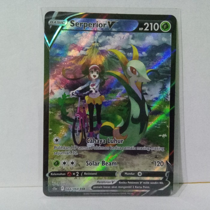 ✅New Kartu Pokemon Serperior V Csr S11A I Diskon
