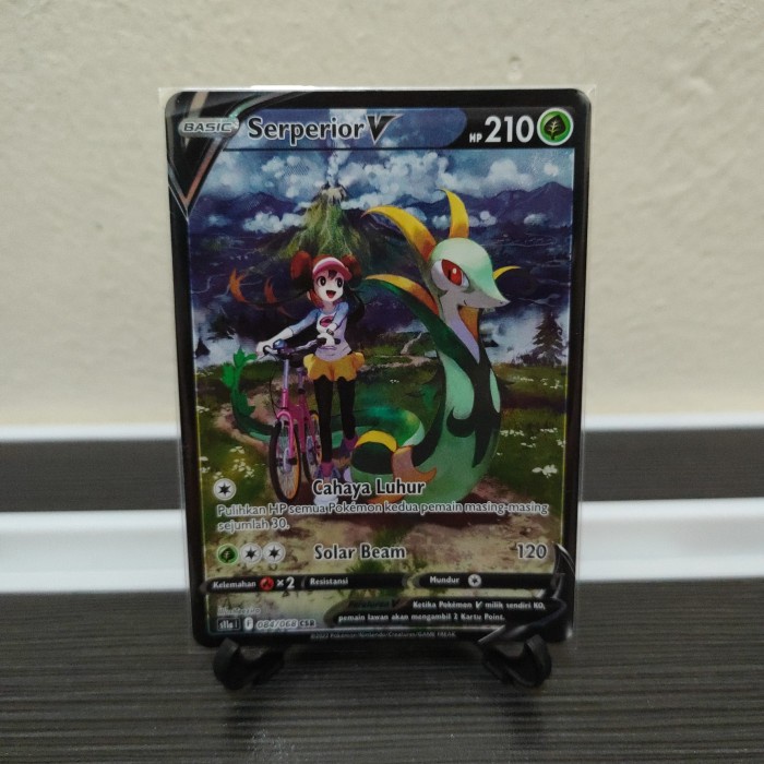 ✅New Pokemon Tcg Indonesia Serperior V S11A 084/068 Csr Terbaru
