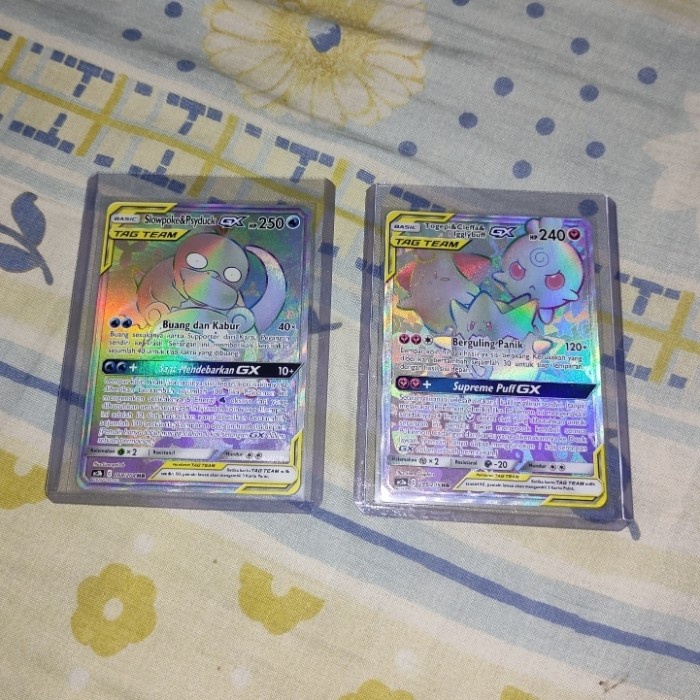 ✅New Kartu Pokemon Tag Team Gx Hr Slowpoke Psyd/Togepi Clef Iggly Set 2Pc Berkualitas